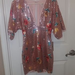 Blush sequins dress NEW